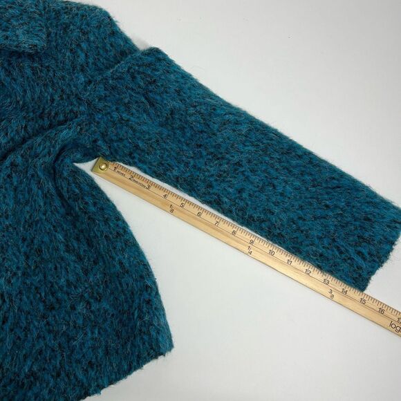 Femme by Michelle R. Wool Charming Blazer Coat Blue Size S Made in Italy - Picture 14 of 16